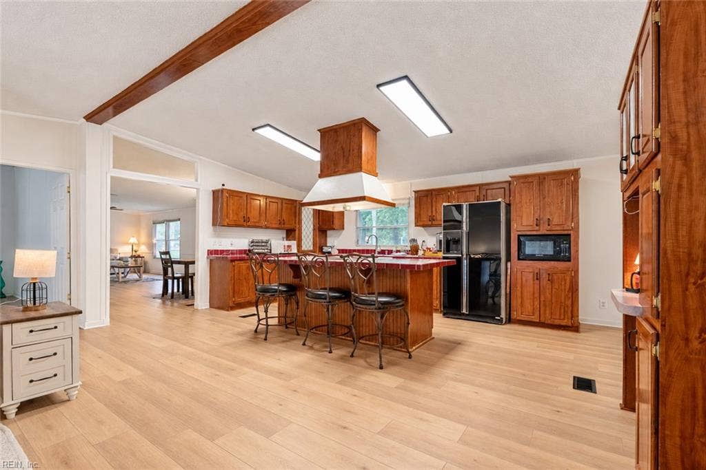 High kitchen/family room ceilings