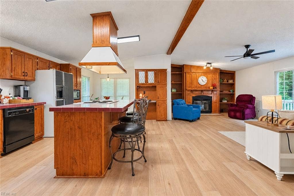 Kitchen & family room