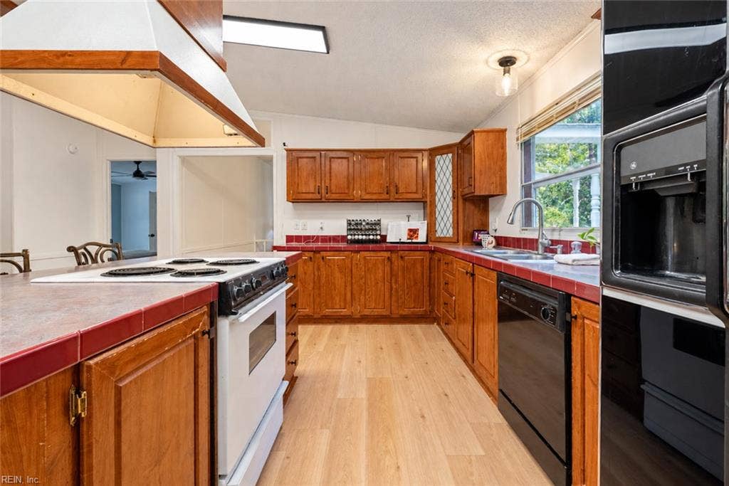 New flooring in the kitchen