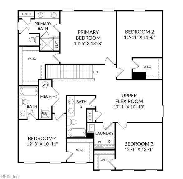 116 Getty Road, River Highlands, Suffolk, VA 23434 2nd Floor Layout