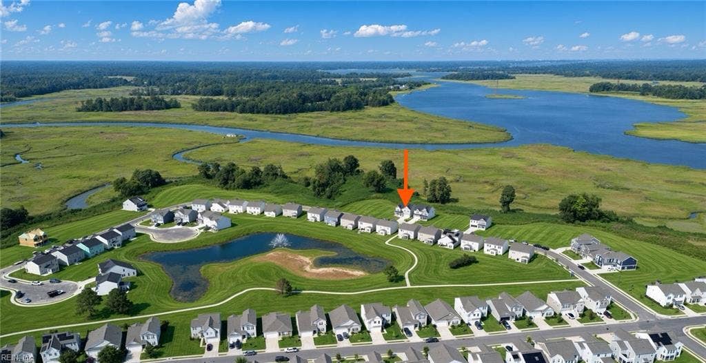 124 Getty Road, River Highlands, Suffolk, VA 23434 Aerial View