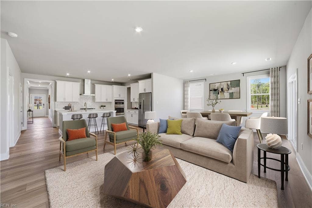 * Family Room looking into Kitchen