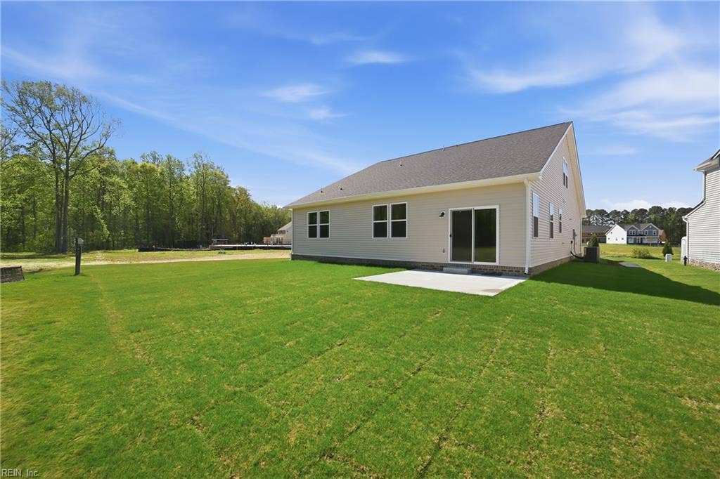 * Exterior rear of Home