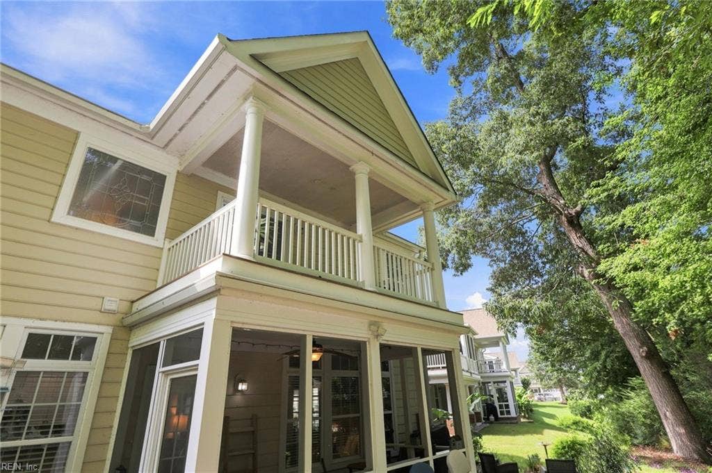 5428 Season Lane, Sajo Farm, Virginia Beach, VA 23455 Balcony and screen porch
