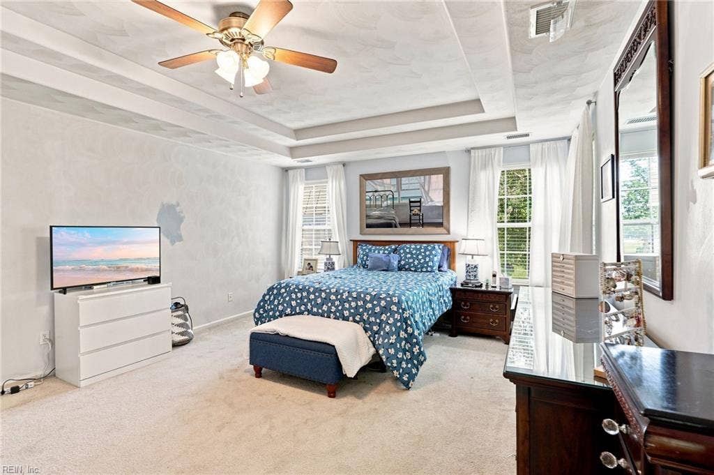 5428 Season Lane, Sajo Farm, Virginia Beach, VA 23455 Gorgeous primary bedroom wall has been painted
