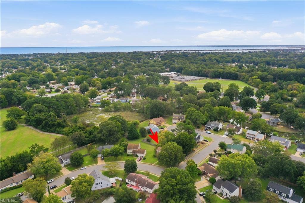 324 Lakeland Drive, Hampton, VA 23669 Aerial View