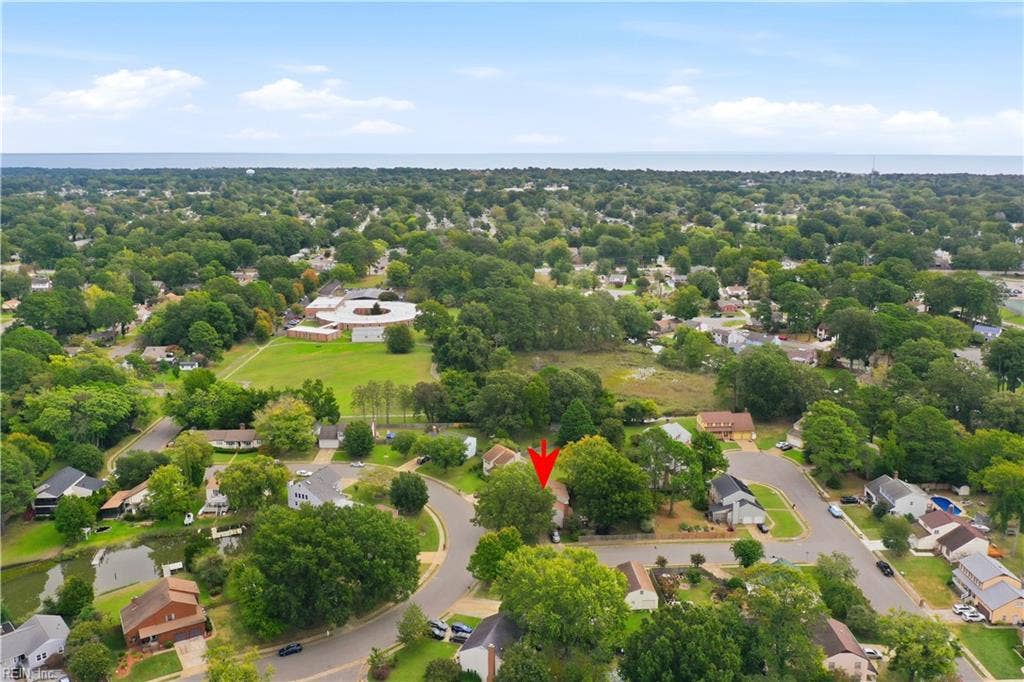 324 Lakeland Drive, Hampton, VA 23669 Aerial View