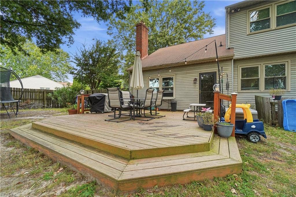 324 Lakeland Drive, Hampton, VA 23669 Back Deck