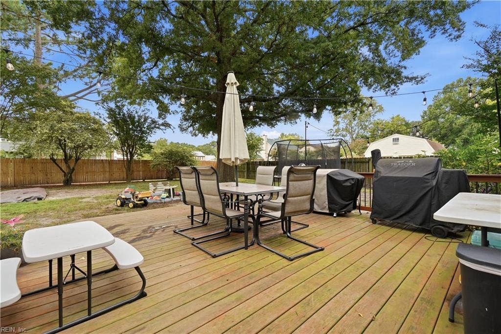 324 Lakeland Drive, Hampton, VA 23669 Back Deck