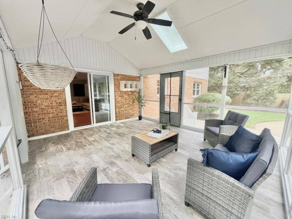 Spacious entertaining space.