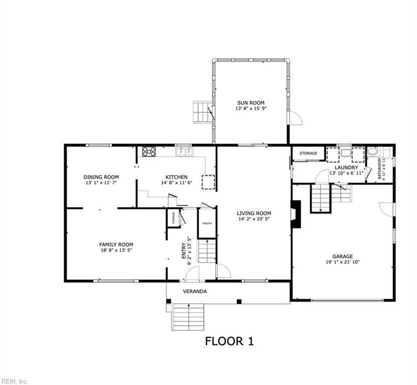Downstairs floorplan