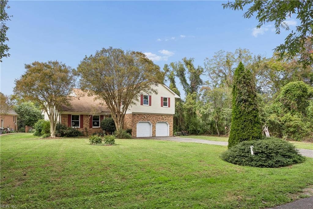 Large front yard