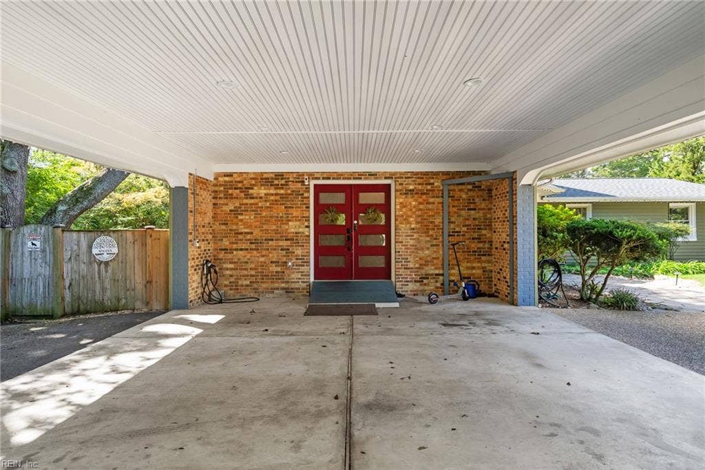 2031 Ridge End Road, Virginia Beach, VA 23454 Door from carport to mudroom