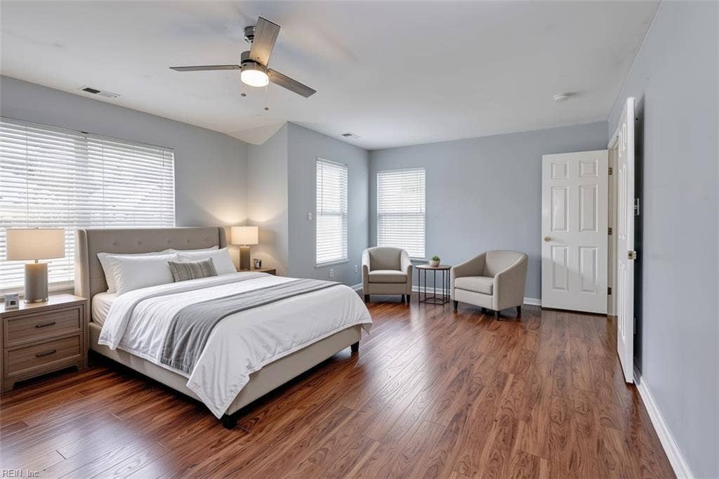309 High Point Road, Williamsburg, VA 23185 Virtually Staged Primary Bedroom