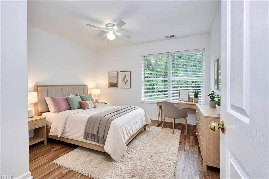309 High Point Road, Williamsburg, VA 23185 Virtually Staged Bedroom