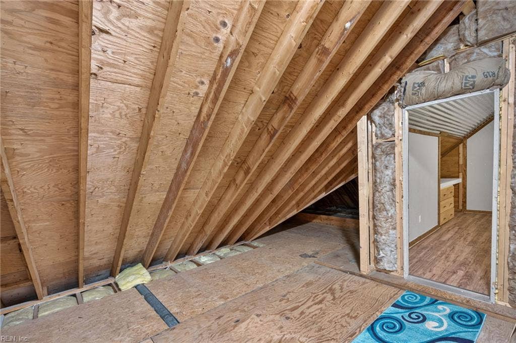 walk-in attic space