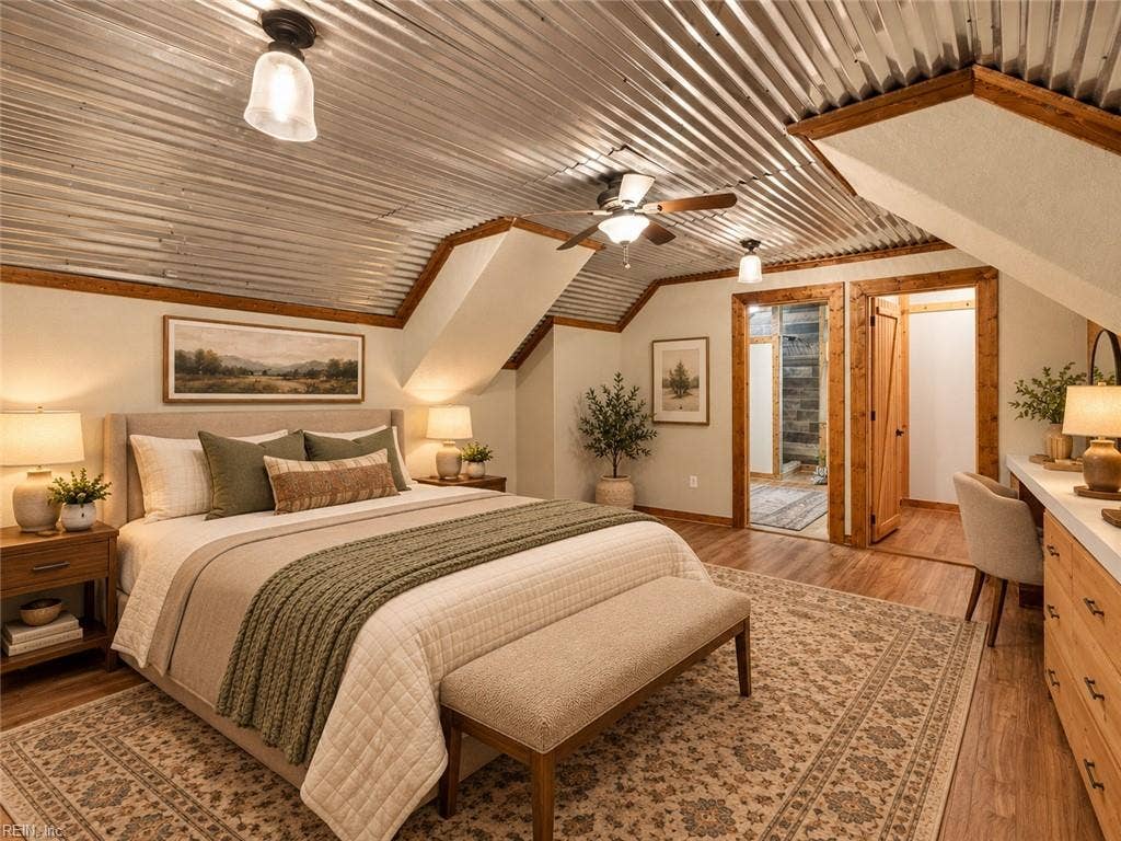 Guest suite with virtual staging