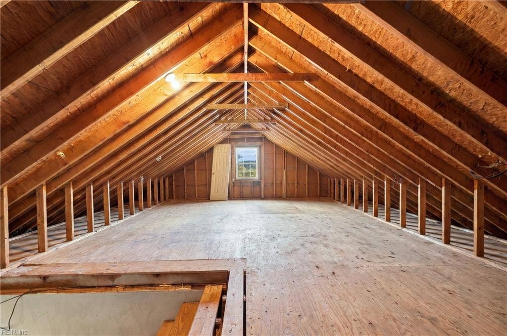 Plenty of floored storage in this attic!
