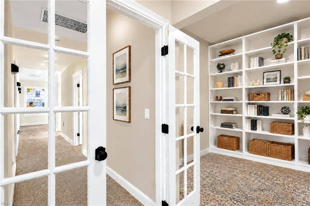 Office/Library- Virtually Staged