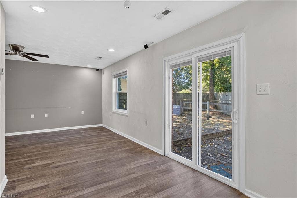 Open Concept Dining and Living Area