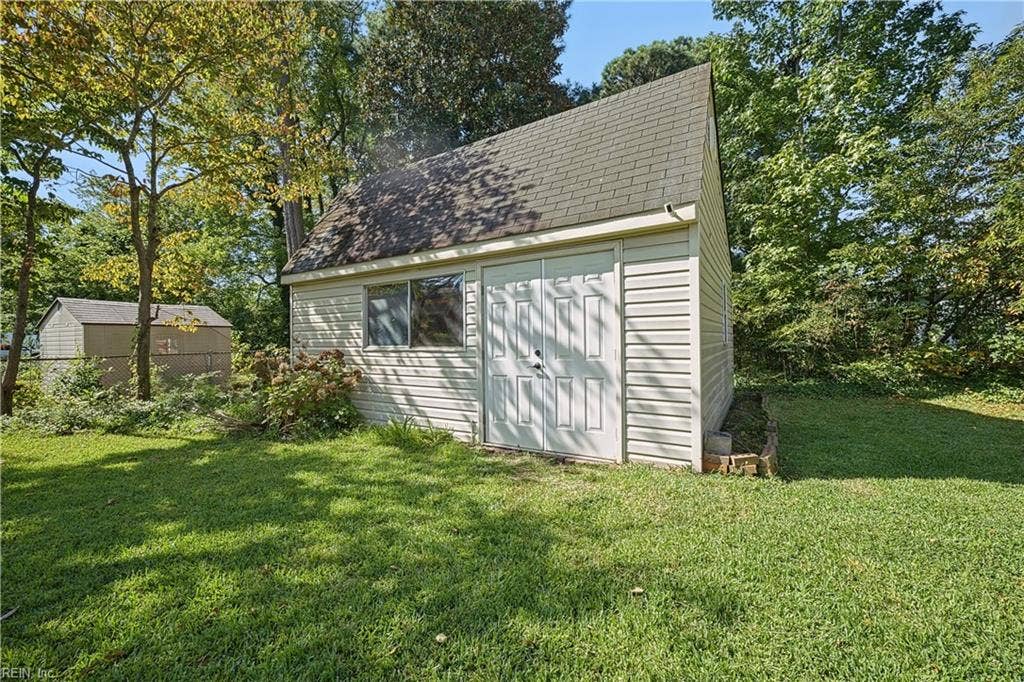 Shed 1 with electric for detached workshop and storage