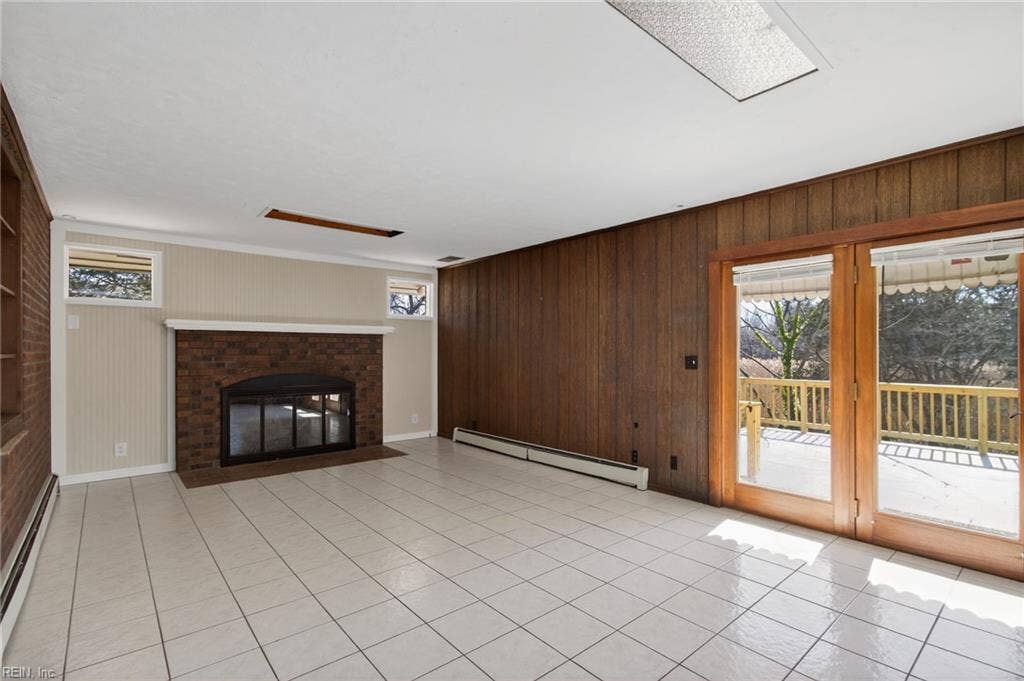 Large family room added 300 SF of living space; extended original design without losing 1919 charm