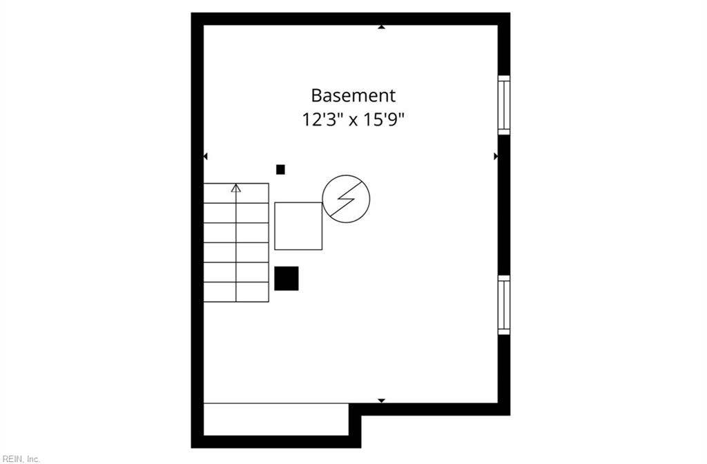 Large basement contains washer and dryer hookup; safe living area on first floor