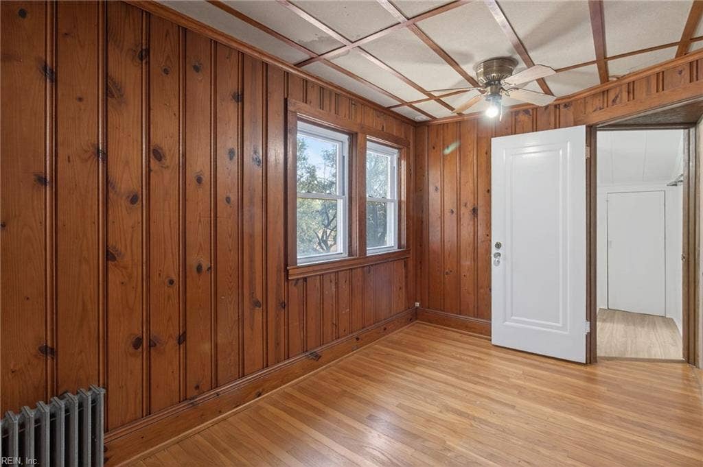 Access to two attic spaces; one off this bedroom and the other off the bathroom