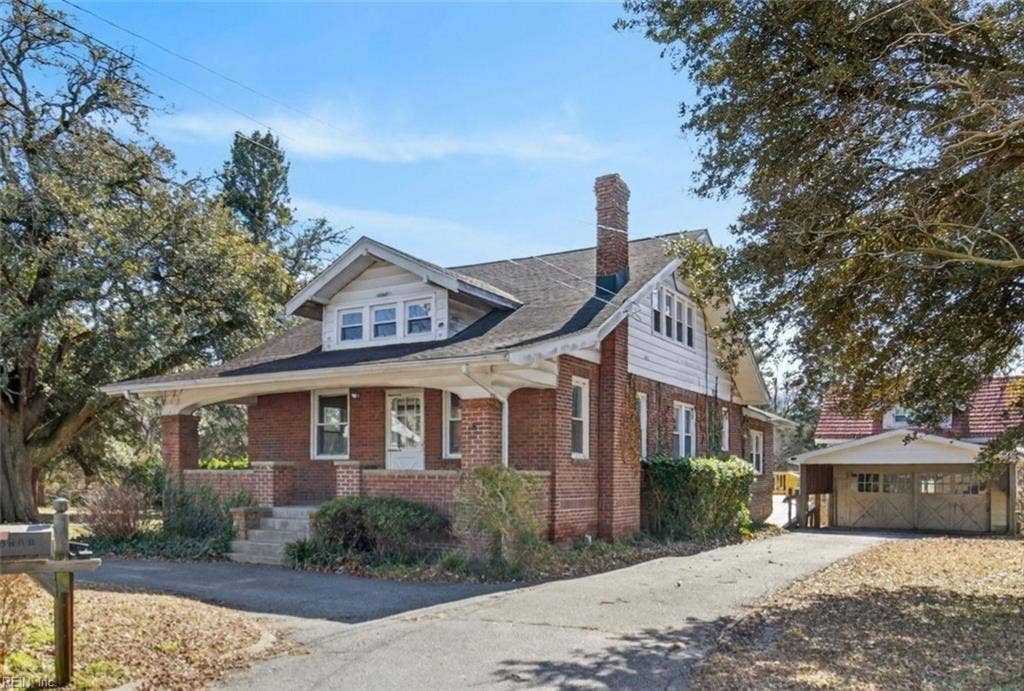 Front corner from Cornick Rd, west side