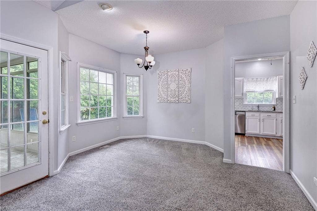 Dining area off of kitchen