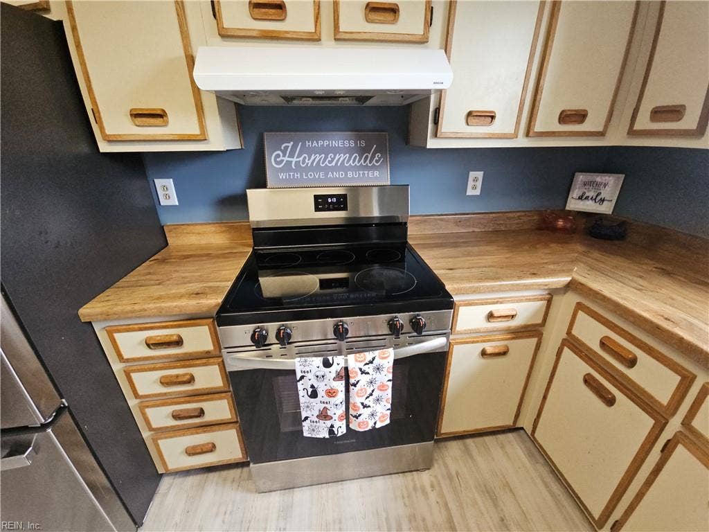 Smooth top electric stove will convey