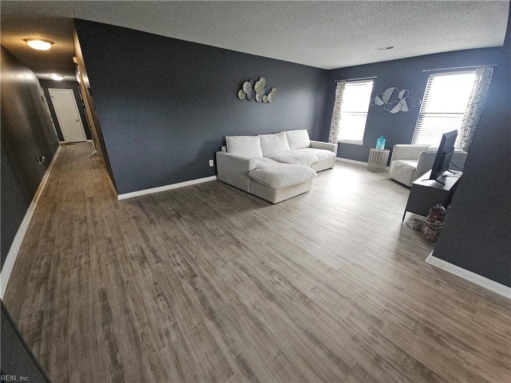 View of living room and entrance hall