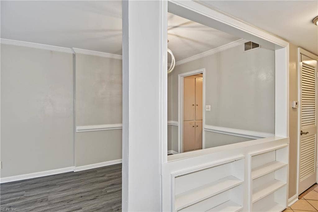 Dining Area & Shelving in the Hallway