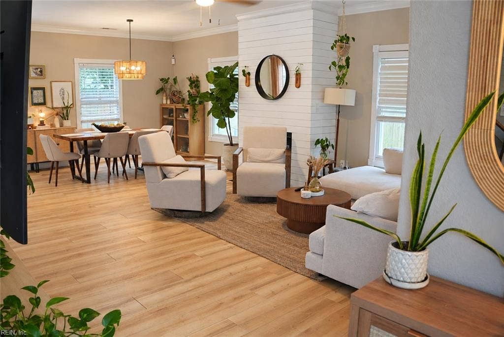 2232 W Berrie Circle, Virginia Beach, VA 23455 Living and Dining Room View from Entry