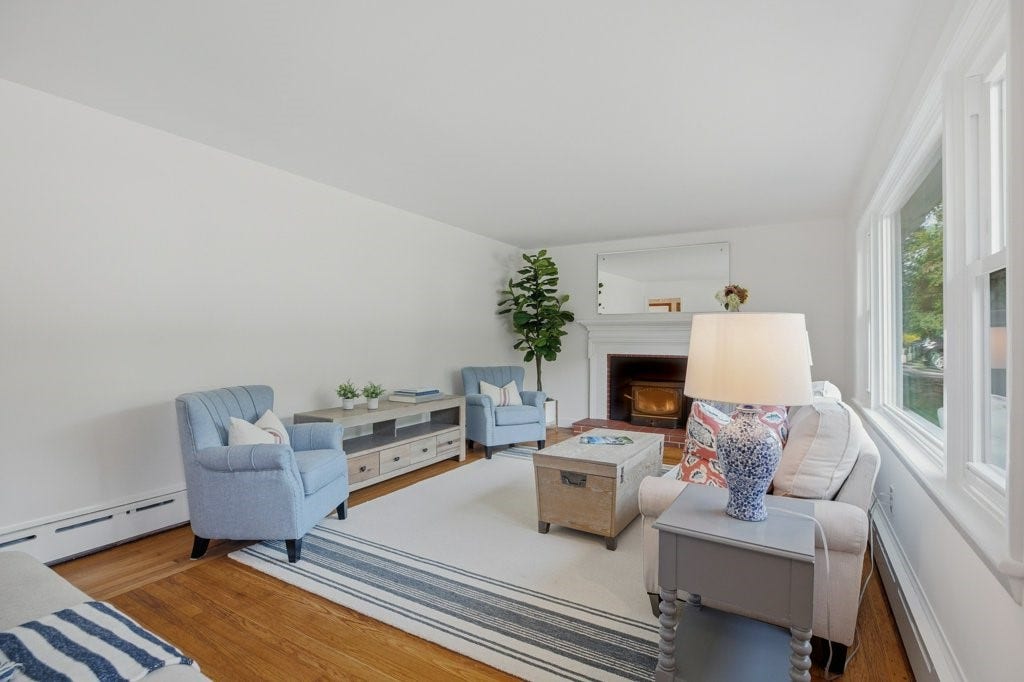 205 Lincoln Avenue, Barrington, RI 02806 Charming & Airy living room