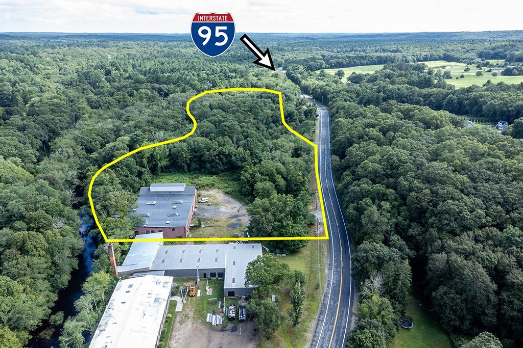 49 Mechanic Street, Hopkinton, RI 02832 Yellow parcel outline is pproximate and for reference only.