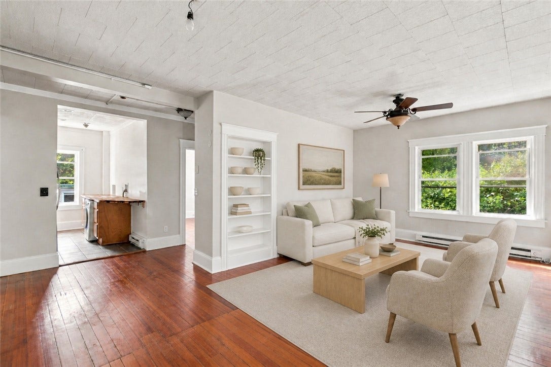 1729 South Road, #1, South Kingstown, RI 02881 Virtually Staged Living Room