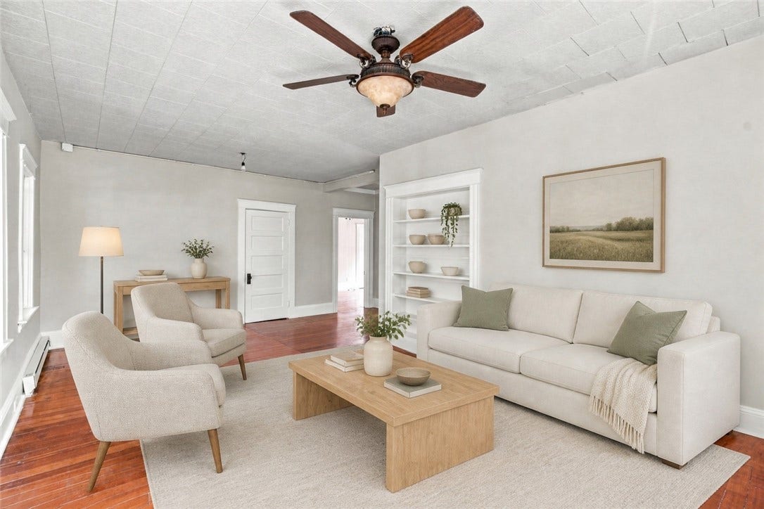 1729 South Road, #1, South Kingstown, RI 02881 Virtually Staged Living Room