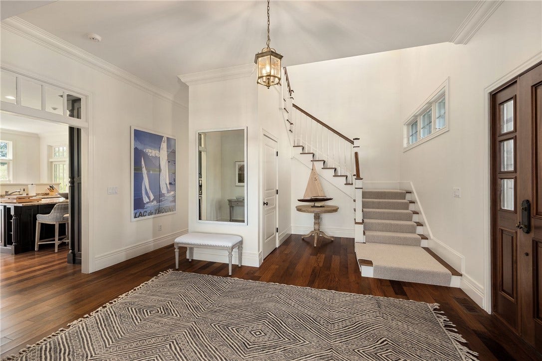 Stairs to second Floor Bedrooms and laundry.