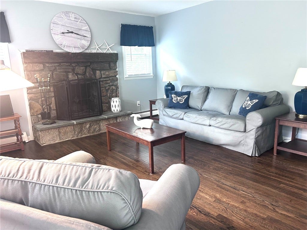 26 Fort Ninigret Road, Charlestown, RI 02813 Living Room - newly refinished floors