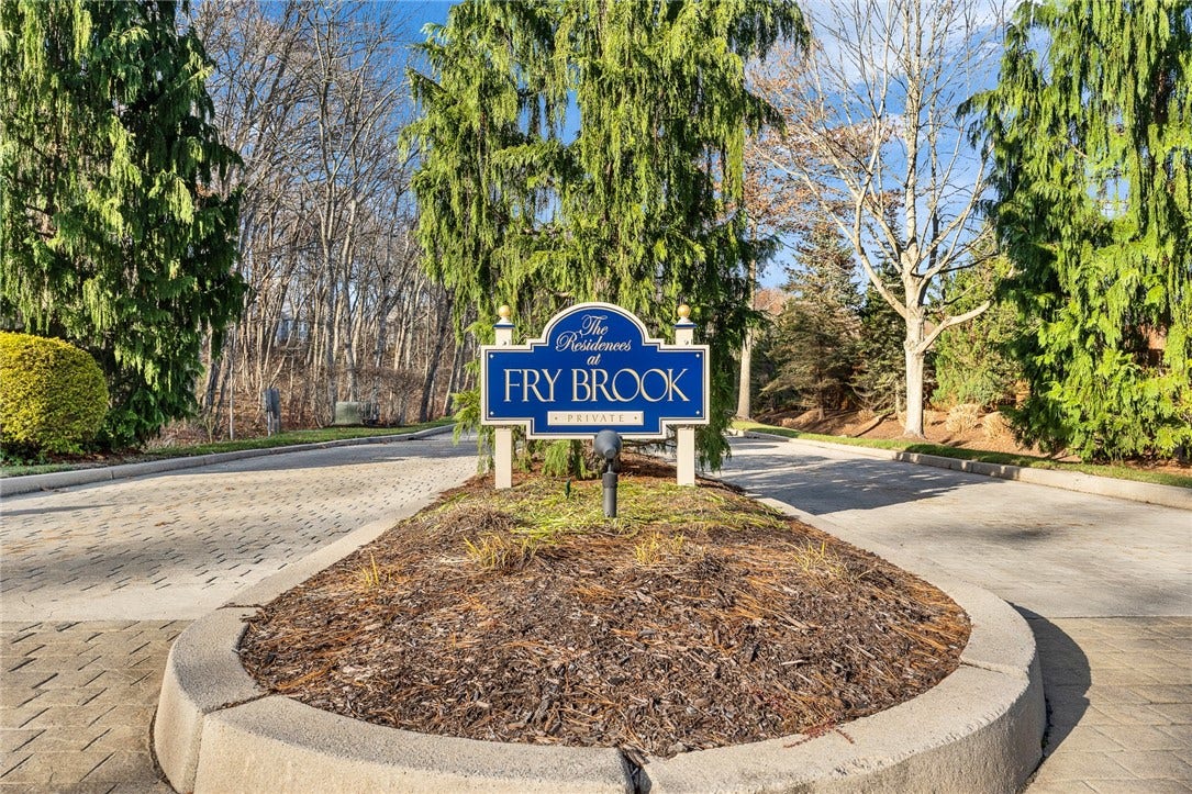 95 Fry Brook Drive, East Greenwich, RI 02818 Welcoming entrance to the Residences at Fry Brook, a private, established 55+ community.