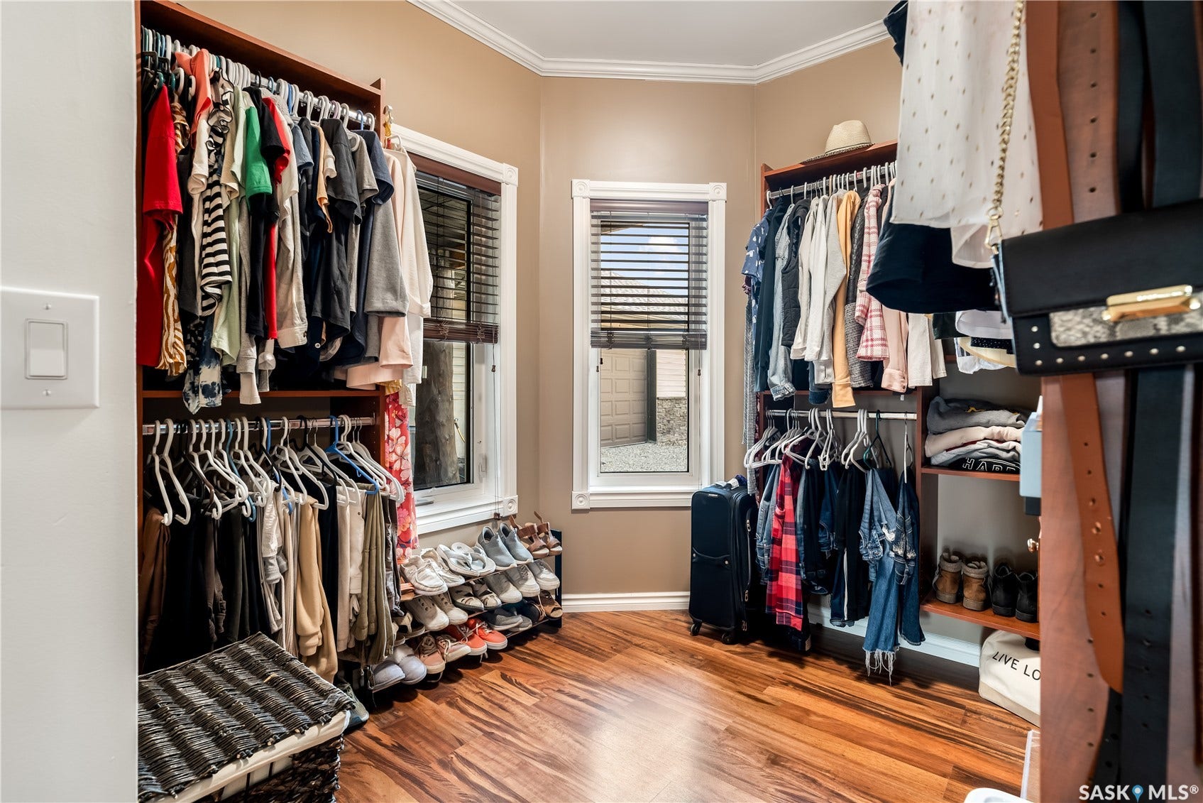 Primary walk in closet