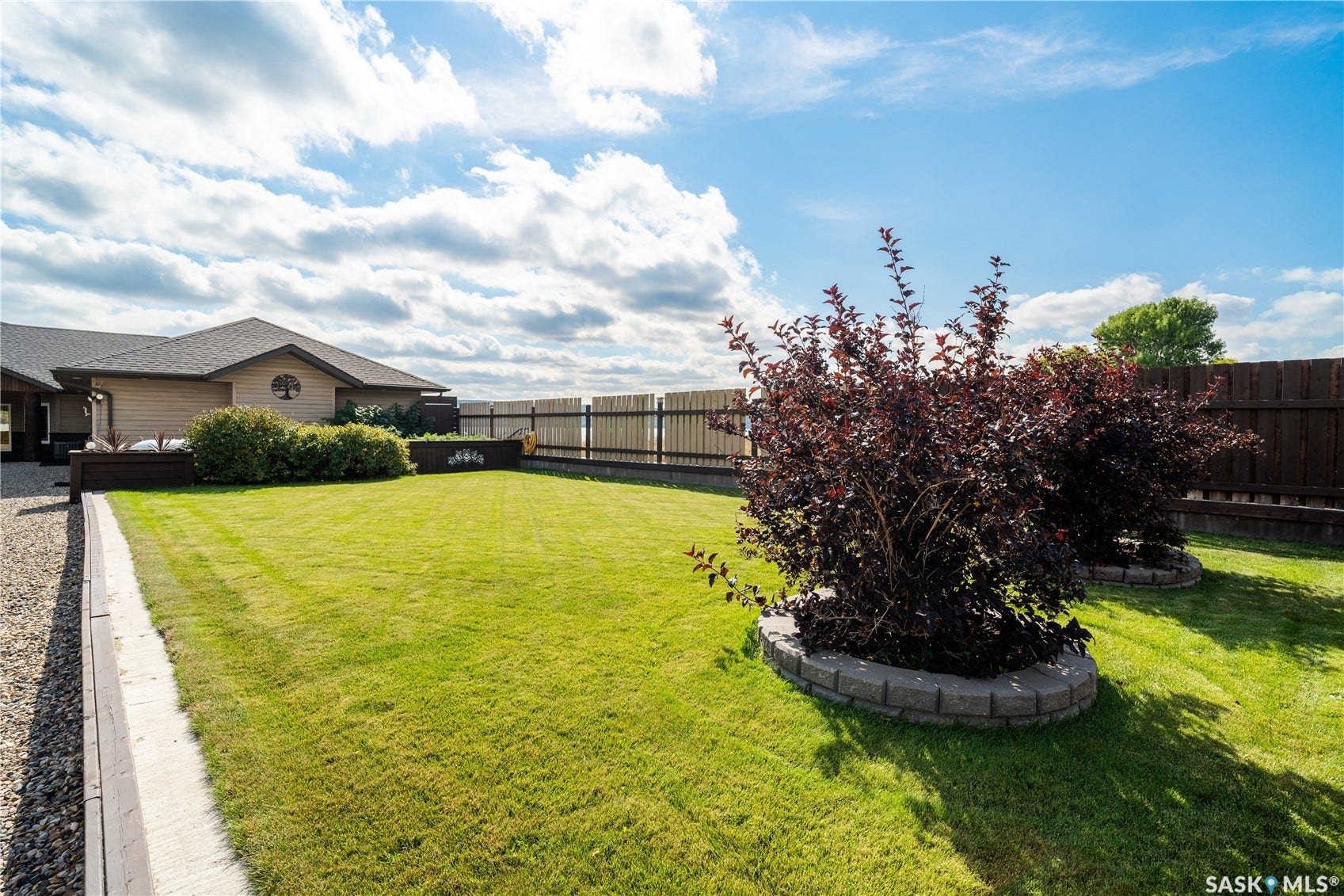 grass space at front of property