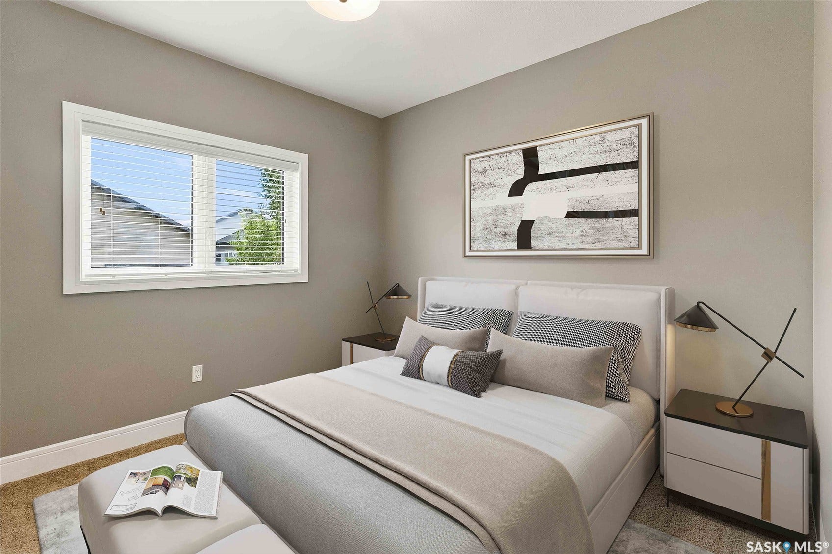 Virtually Staged Bedroom