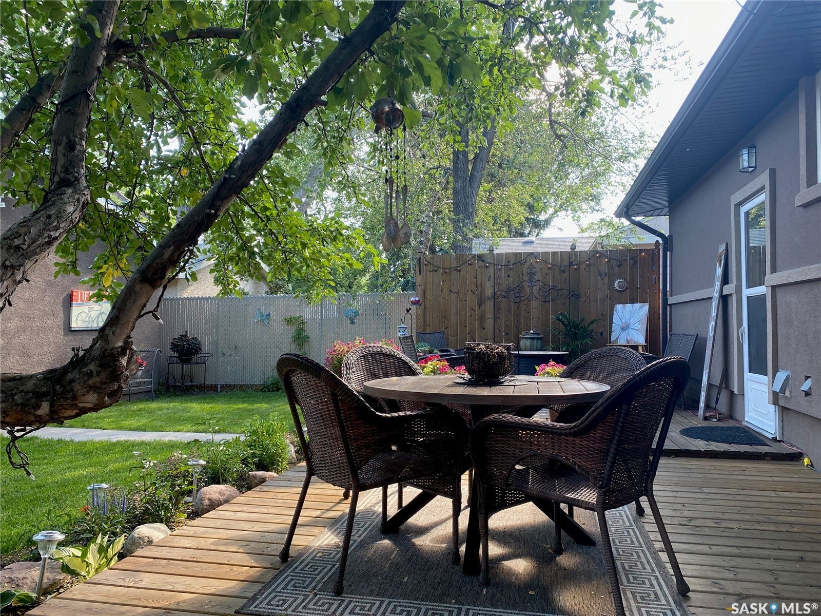 back deck in summer