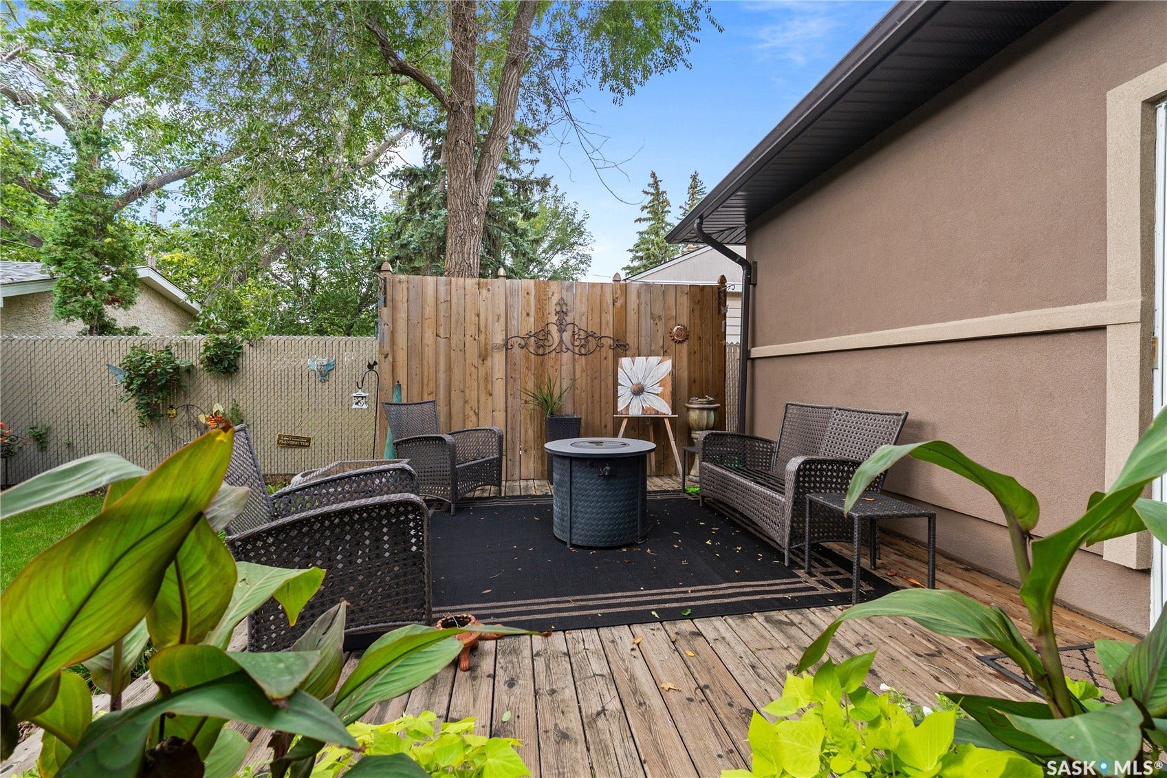 back deck with sitting area