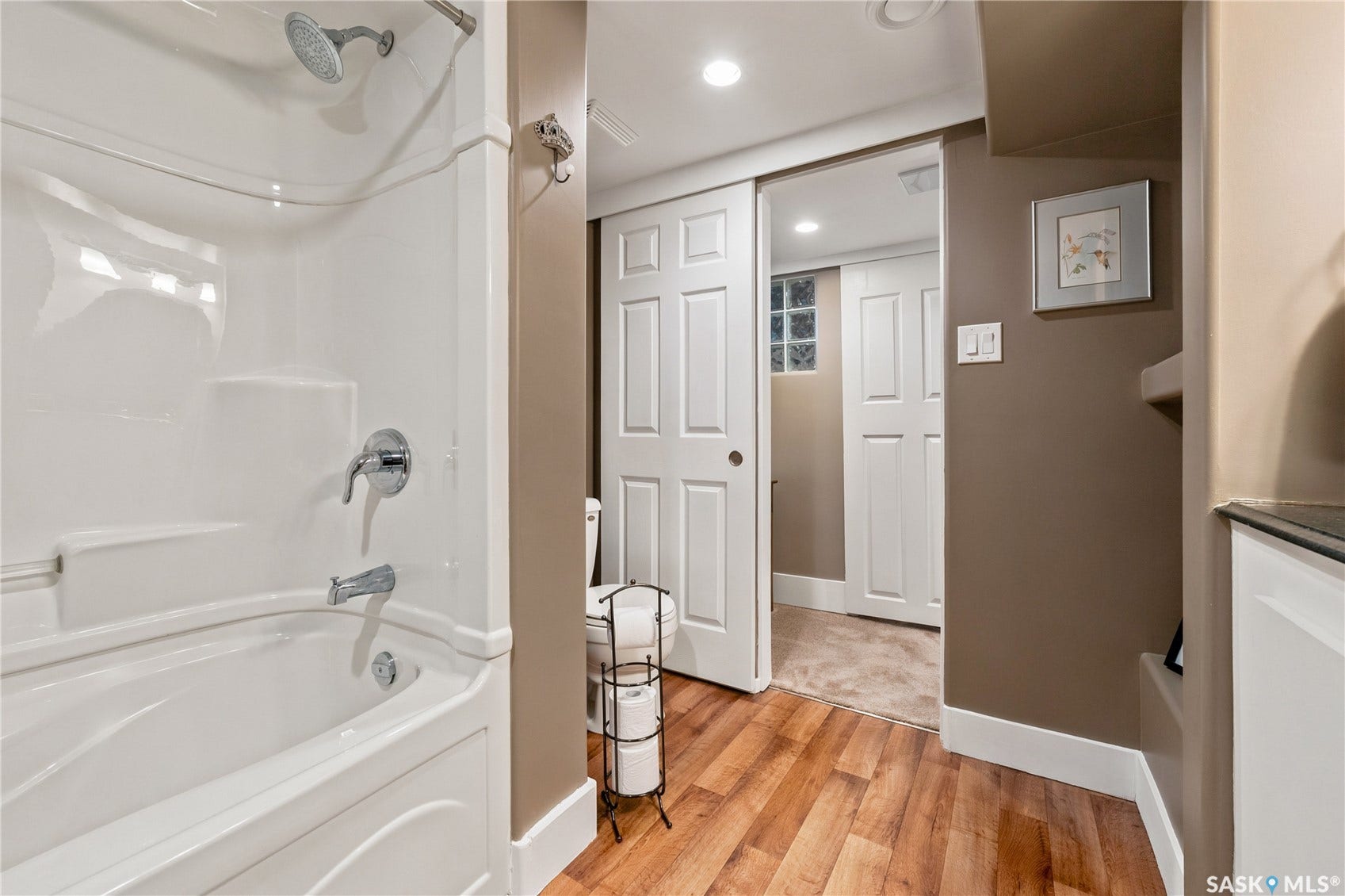 full bathroom in basement