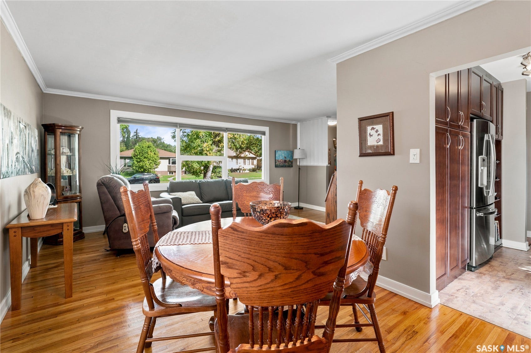 dining room open to living room