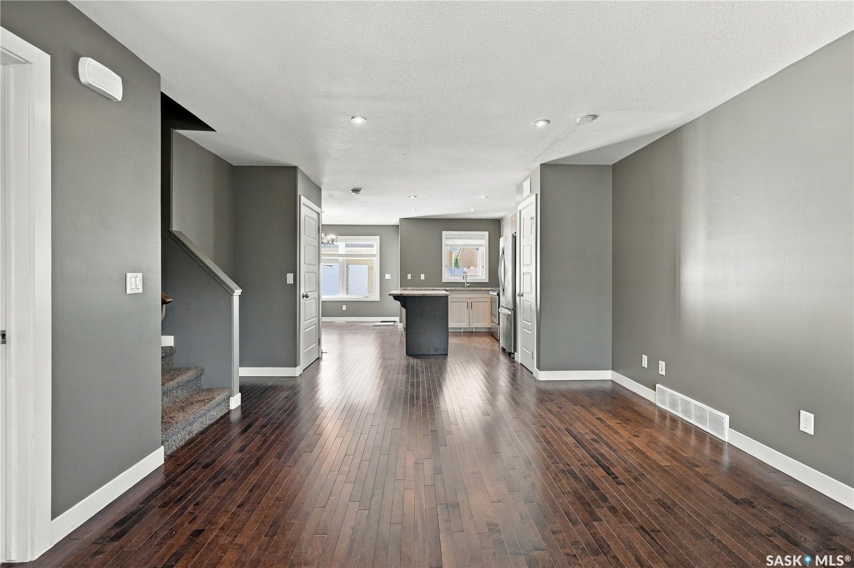 Hardwood flooring throughout the main level