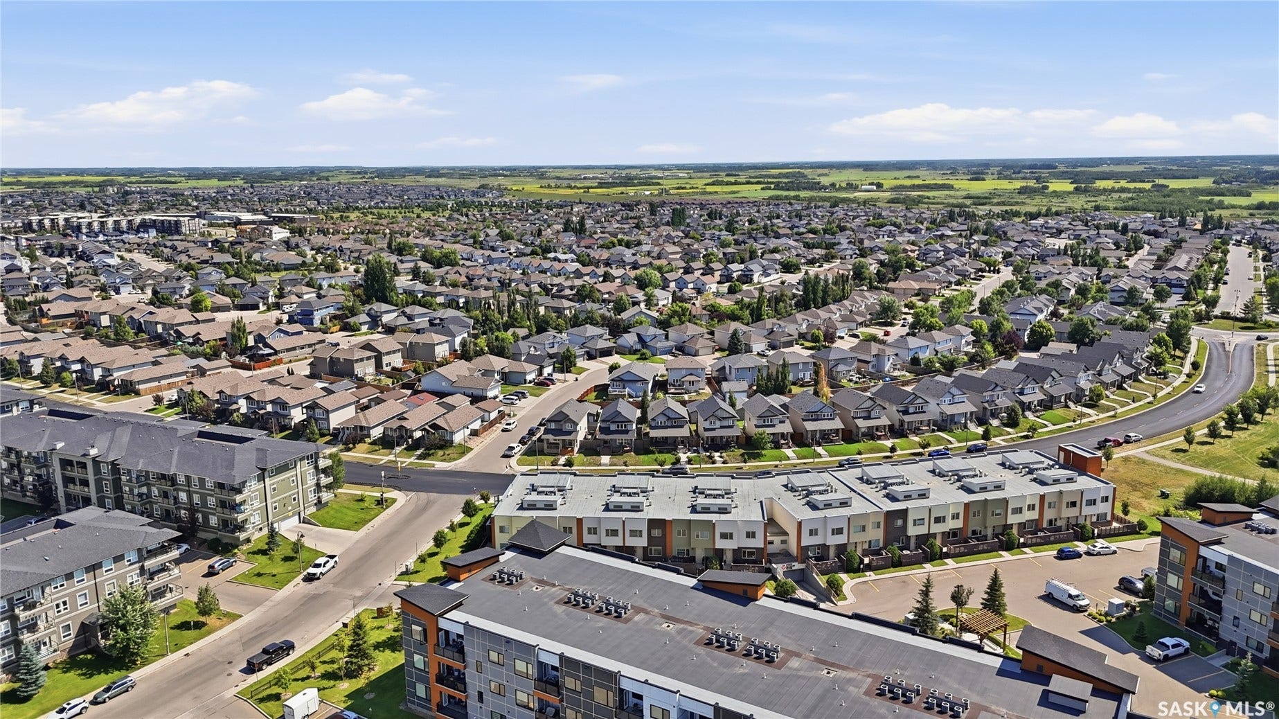 Expansive suburban neighborhood featuring a mix of housing styles and established residential streets